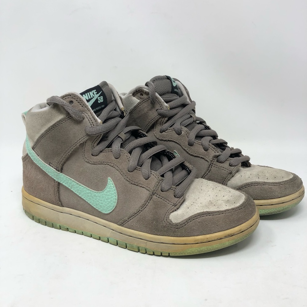 Nike Dunk High Pro SB 'Soft Grey' Teal/Grey Mens Size 6.5 (305050-030)